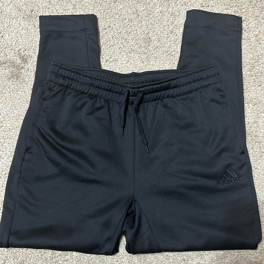 UEC Adidas black track pants in size M